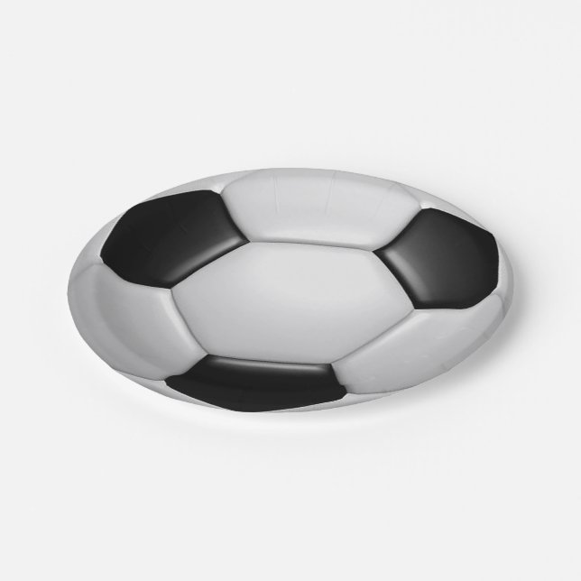 Fußball Pappteller (Schrägansicht)