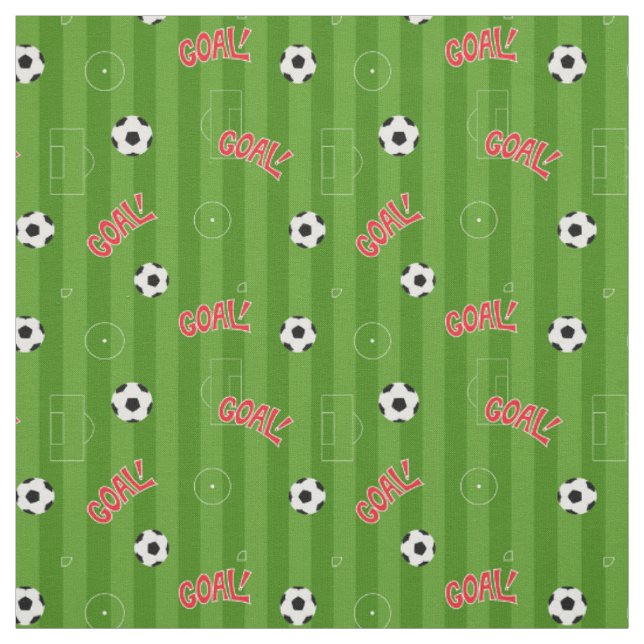 Fußball-Partnerziel und grüne Streifen Stoff (Muster)