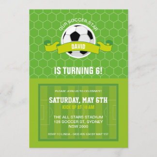 Fußball-Party Einladung
