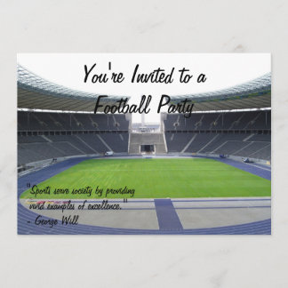 Fußball-Party Einladung