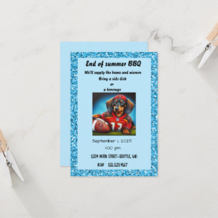 Fußball-Party Einladung