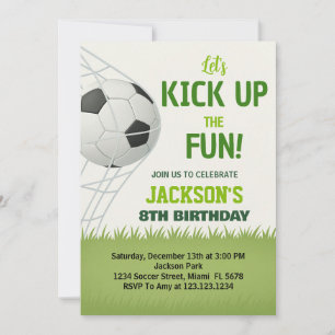 Fußball-Party Einladung zum Geburtstag