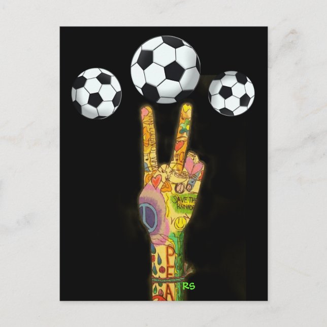 Fußball-Party ! von SRF Einladungspostkarte (Vorderseite)