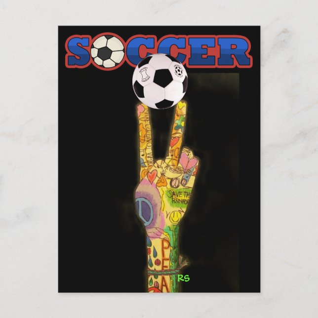 Fußball-Party ! von SRF Einladungspostkarte (Vorderseite)