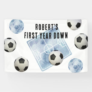 Fußball-Party zum ersten Down-Jubiläum Banner