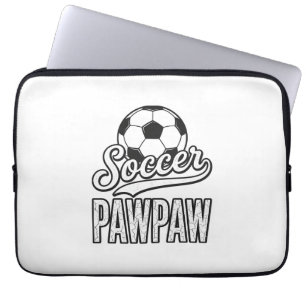 Fußball Pawpaw Vintage Gravur Shirt Design_1 Laptopschutzhülle