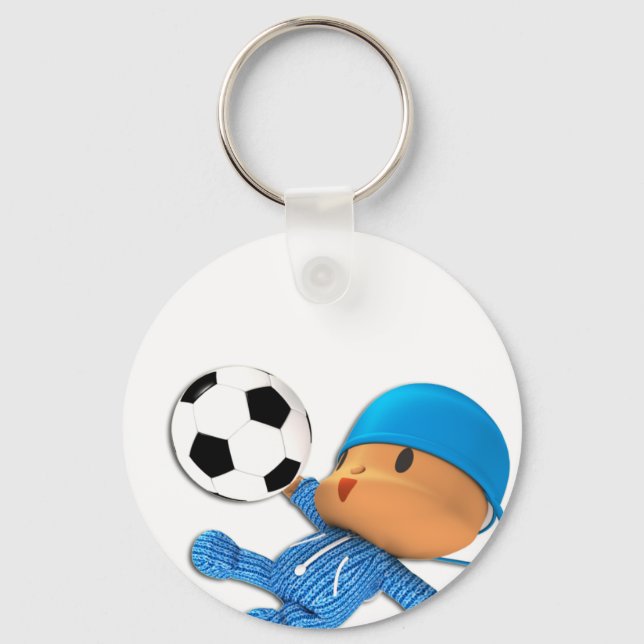 Fußball Peekaboo Schlüsselanhänger (Vorderseite)