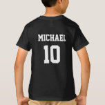 Fußball Personalisiert Name und Nummer T-Shirt<br><div class="desc">Fußball Personalisiert Name und Nummer T - Shirt</div>