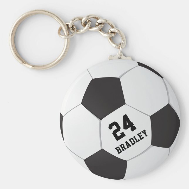 Fußball | Personalisierte Bezeichnung Schlüsselanhänger (Vorne)