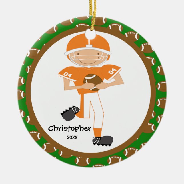 Fußball-personalisierte Keramikornament (Vorne)