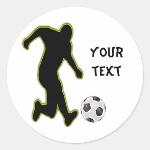 Fußball-personalisierter Aufkleber