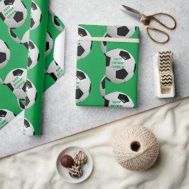 Fußball Personalisiertes Wrapping Paper Geschenkpapier