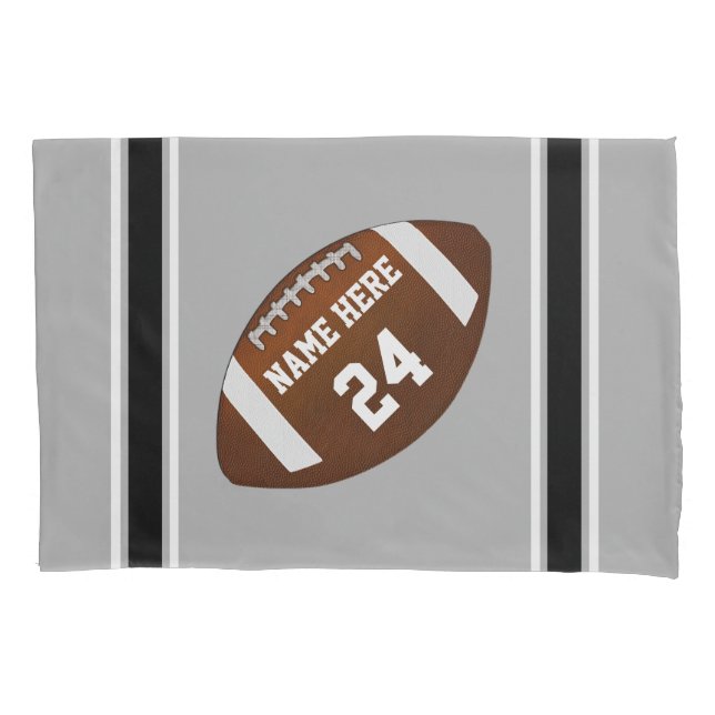 Fußball-Pillow-Case, Name, Jersey-Nummer, Farben Kissenbezug (Vorderseite)