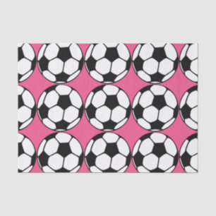 Fußball-Pink-Girl's Birthday Party Seidenpapier