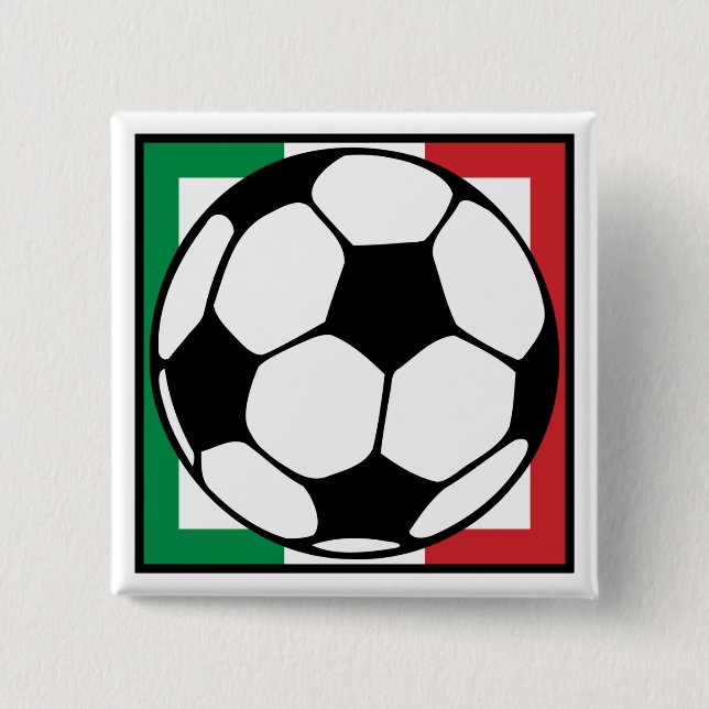 Fußball. Platz der italia. Button (Vorderseite)