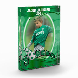 Fußball-Player-Design - DIY-Vorlage Fotoblock