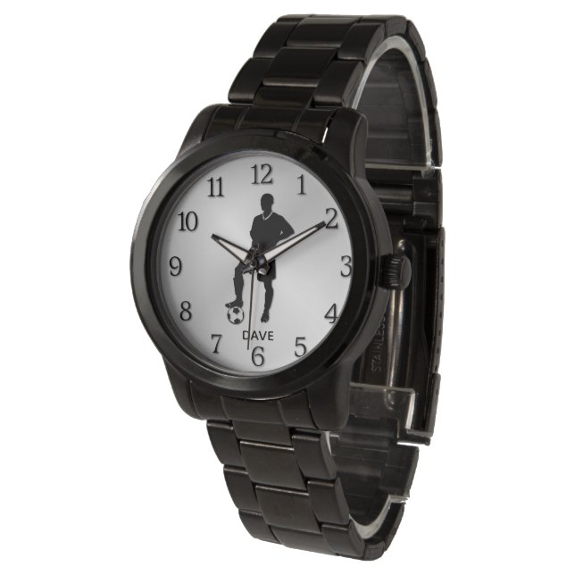 Fußball-Player Personal Sports Armbanduhr (Schrägansicht)