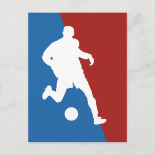 Fußball-Player-Postkarte Postkarte