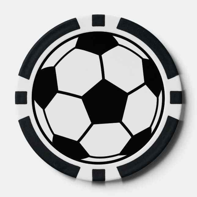 Fußball Pokerchips (Vorderseite)