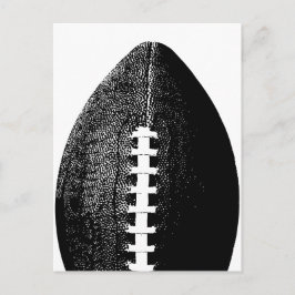 Fußball Pop Kunst - Schwarzer, moderner Minimaler Postkarte