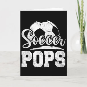 Fußball-Pops Fußballspieler Spieltag Vatertag Karte