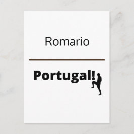 Fußball Portugal, anpassbar Postkarte