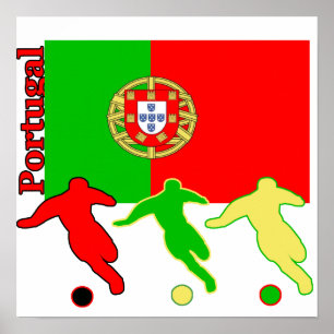 Fußball-Portugal-Plakat Poster