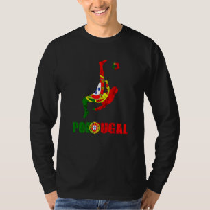 Fußball Portugal Portugiesischer Fußballspieler Po T-Shirt