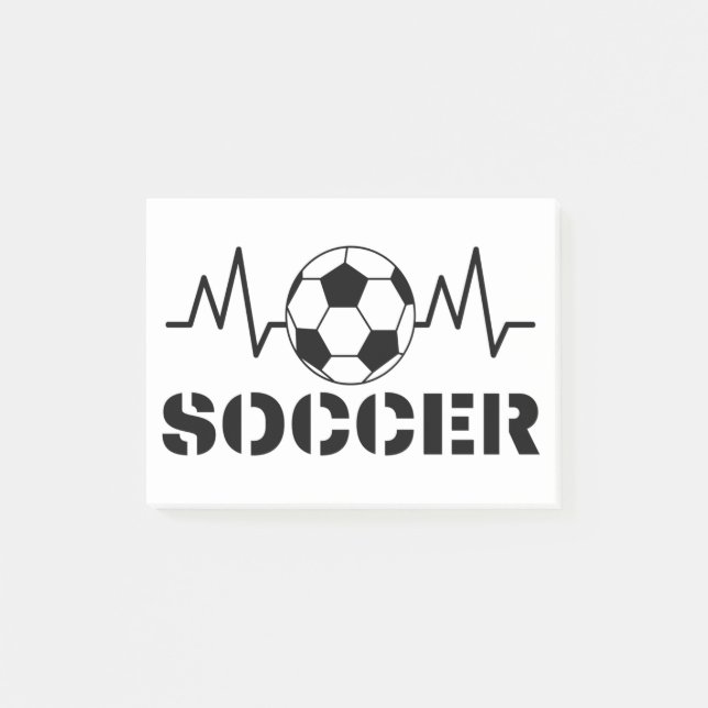 Fußball Post-it Klebezettel (Vorderseite)