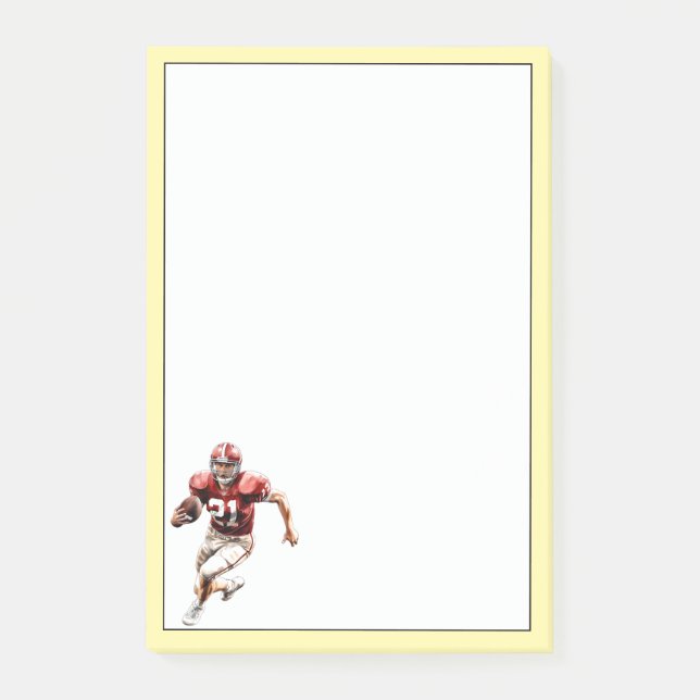 Fußball  post-it klebezettel (Vorderseite)