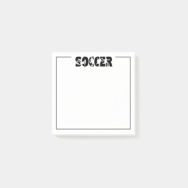 Fußball  post-it klebezettel (Vorderseite)