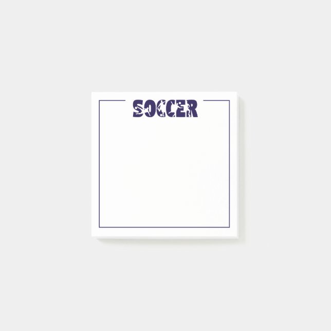 Fußball  post-it klebezettel (Vorderseite)
