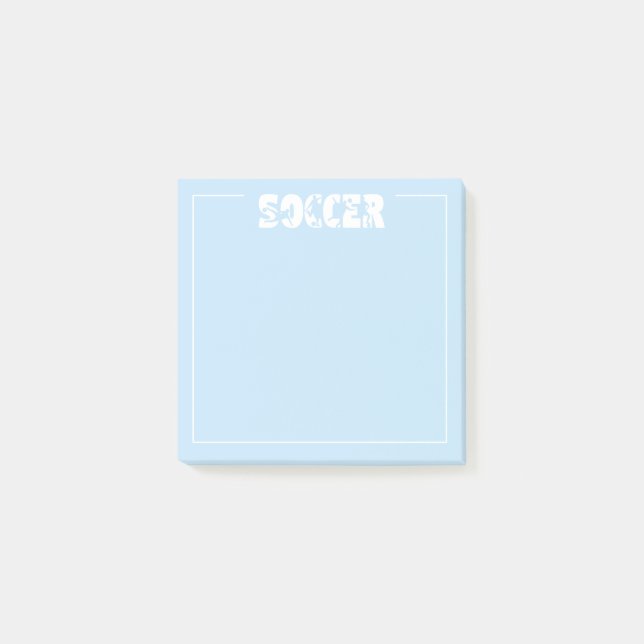 Fußball  post-it klebezettel (Vorderseite)
