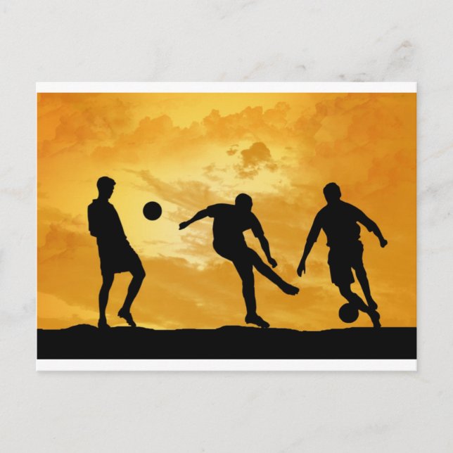 Fußball Postkarte (Vorderseite)