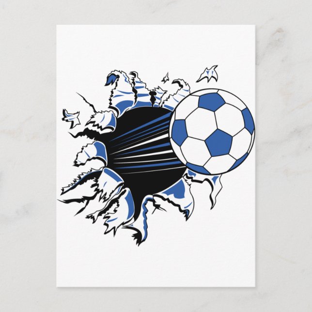 Fußball Postkarte (Vorderseite)