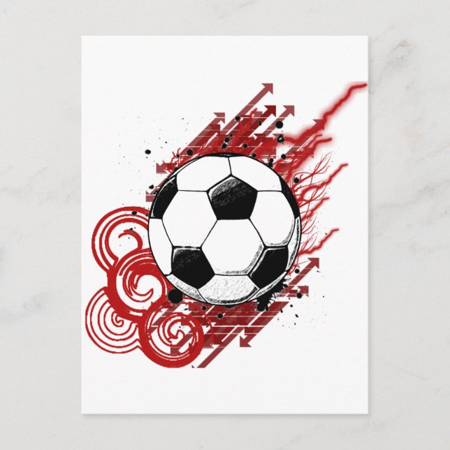 Fußball Postkarte (Vorderseite)
