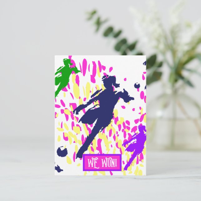 FUSSBALL      POSTKARTE (Stehend Vorderseite)