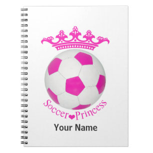 Fußball-Prinzessin, rosa Fußball Notizblock