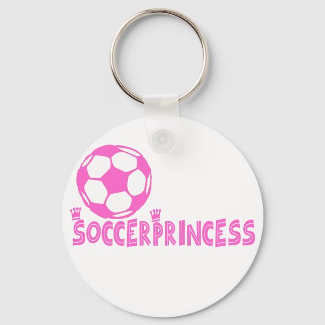Fußball-Prinzessin Schlüsselanhänger (Vorderseite)