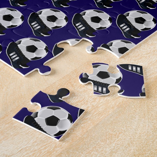Fußball-Puzzle Dunkelblau (Seite)
