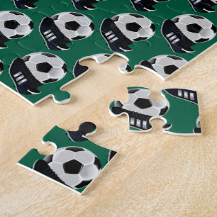 Fußball-Puzzle Grün