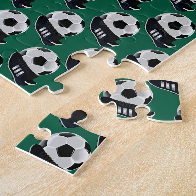 Fußball-Puzzle Grün (Seite)