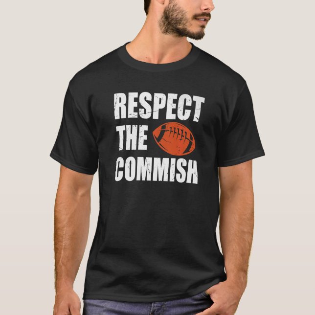 Fußball respektiert das Fantasy Football Cham der  T-Shirt (Vorderseite)