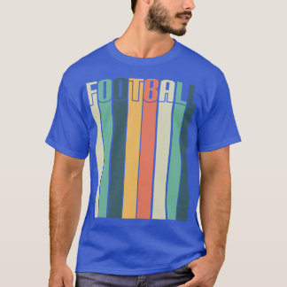 Fußball Retro-Streifen Oversized T-Shirt