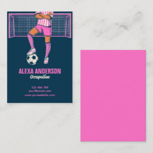 Fußball-Rosa Visitenkarte