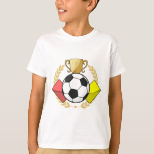 Fußball Rot & Gelb Karte Trophäe T-Shirt