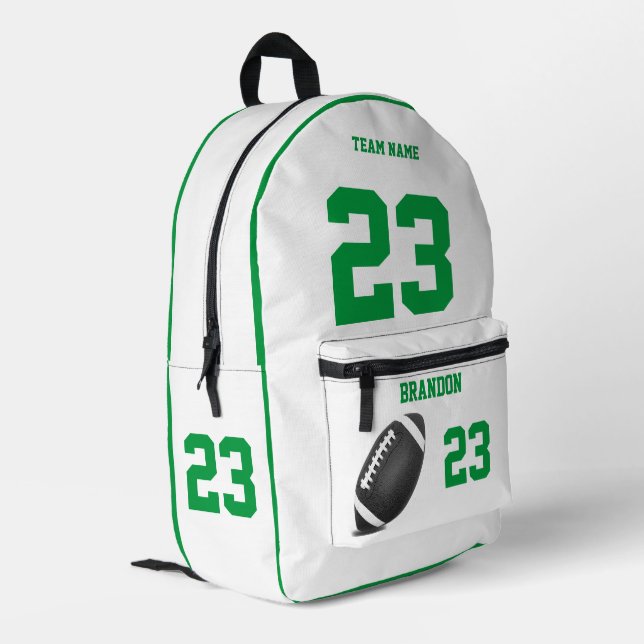 Fußball-Rucksack High School Gw Bedruckter Rucksack (Rückseitige Ecke links)