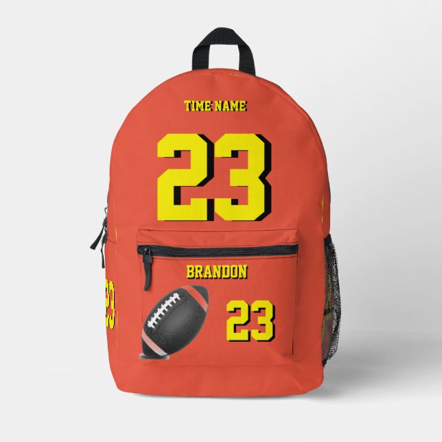 Fußball-Rucksack High School Oby Bedruckter Rucksack (Vorderseite)