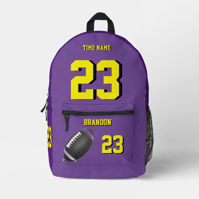Fußball-Rucksack High School Pby Bedruckter Rucksack (Vorderseite)