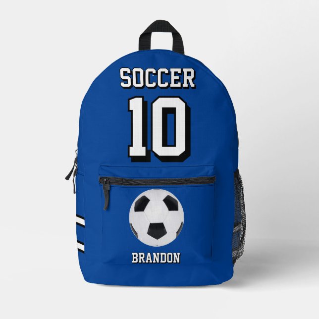 Fußball-Rucksäcke personalisiert-Spielergogel Bedruckter Rucksack (Vorderseite)
